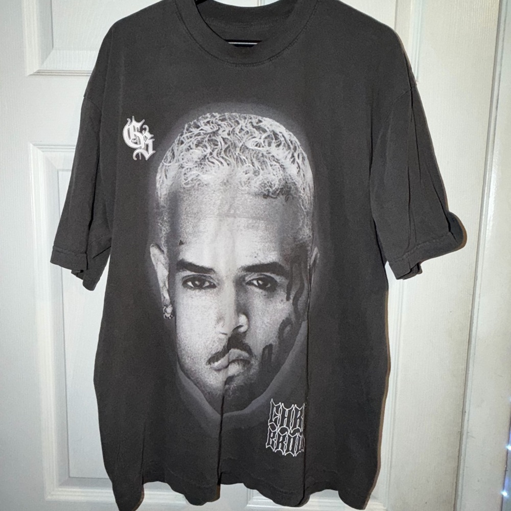 Chris Brown Merch Black Graphic Tee